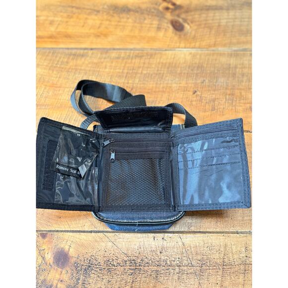 Mudd Vintage Y2K 90s Crossbody Bag Purse Navy Blue Denim Adjustable Straps - Picture 8 of 9